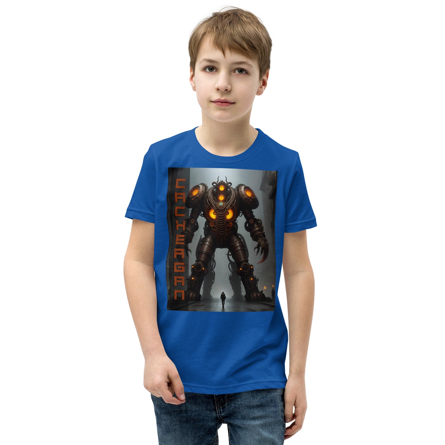 T-shirt a maniche corte per ragazzi. Collezione - Cachergan, Design - ANDRBEL STUDIO