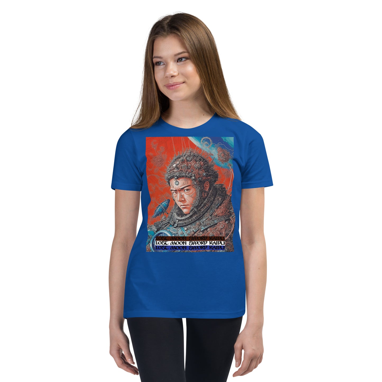 Youth Short Sleeve T-Shirt. Collection - Lost Moon Sword Kaidu, Design - ANDRBEL STUDIO