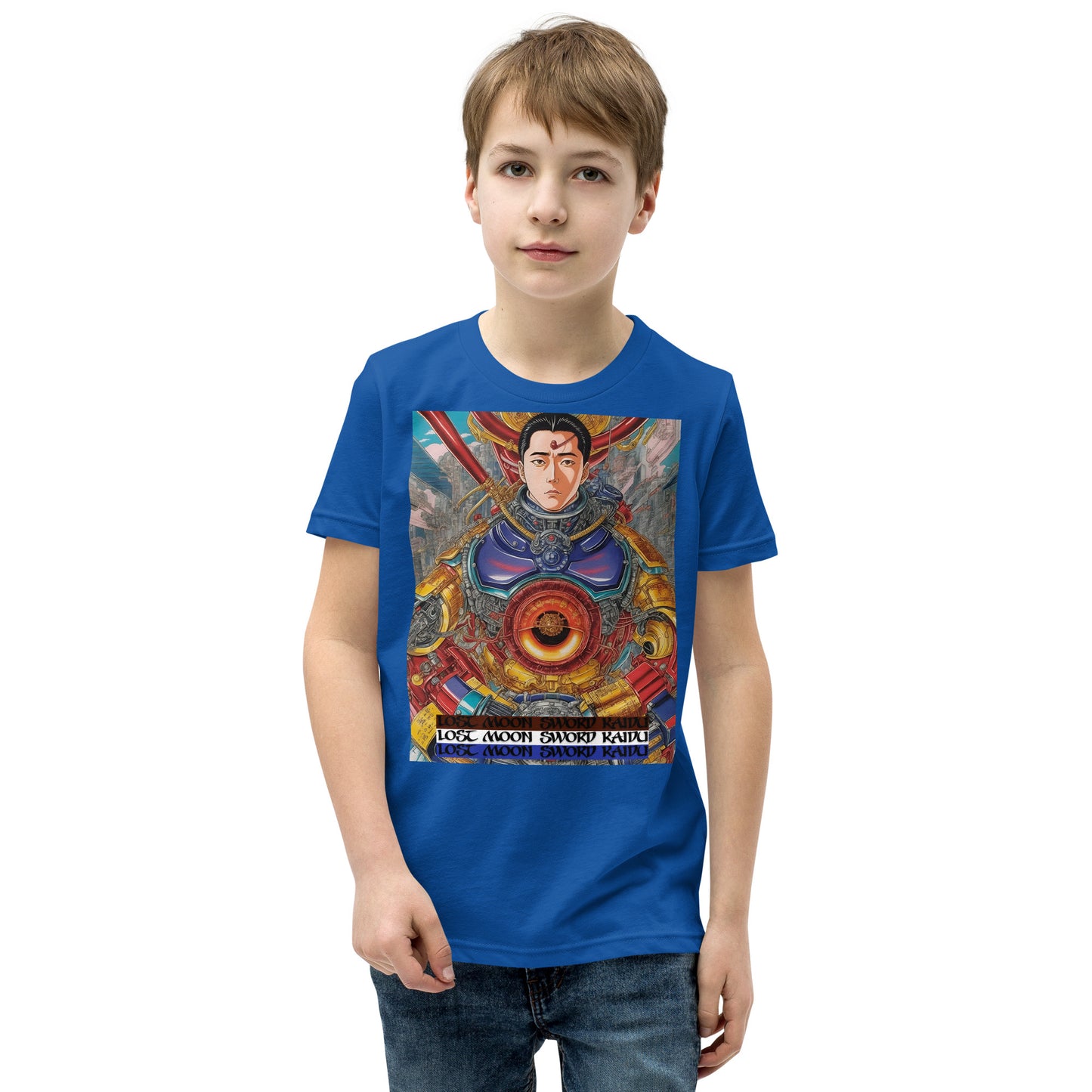 Youth Short Sleeve T-Shirt. Collection - Lost Moon Sword Kaidu, Design - ANDRBEL STUDIO