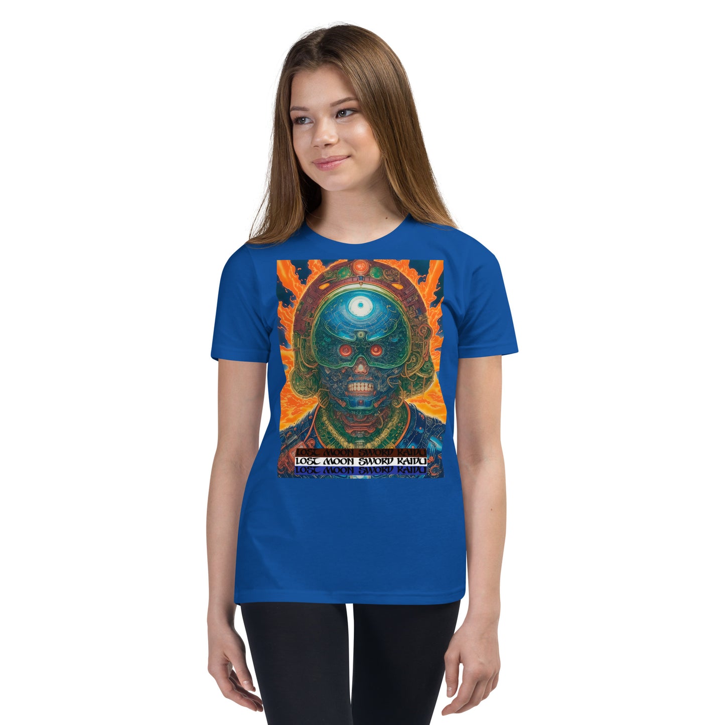 Youth Short Sleeve T-Shirt. Collection - Lost Moon Sword Kaidu, Design - ANDRBEL STUDIO