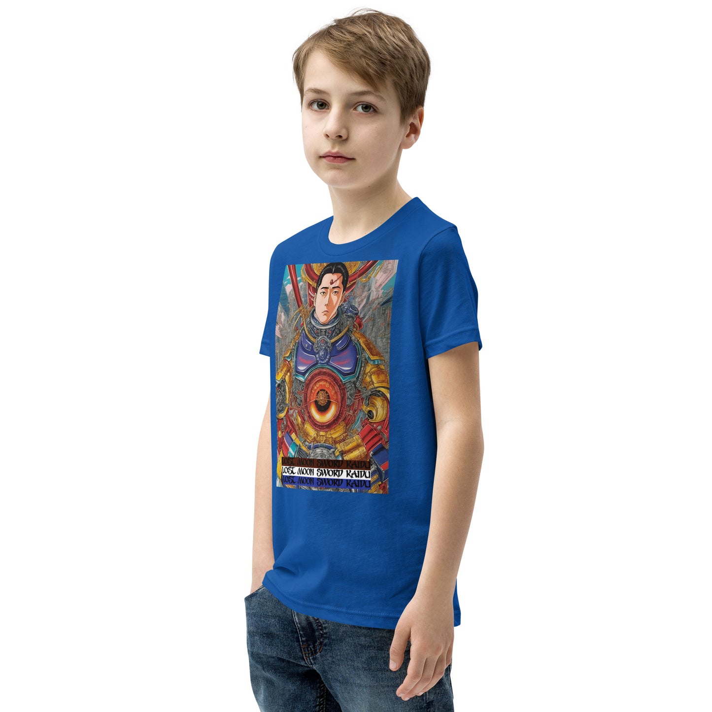 Youth Short Sleeve T-Shirt. Collection - Lost Moon Sword Kaidu, Design - ANDRBEL STUDIO