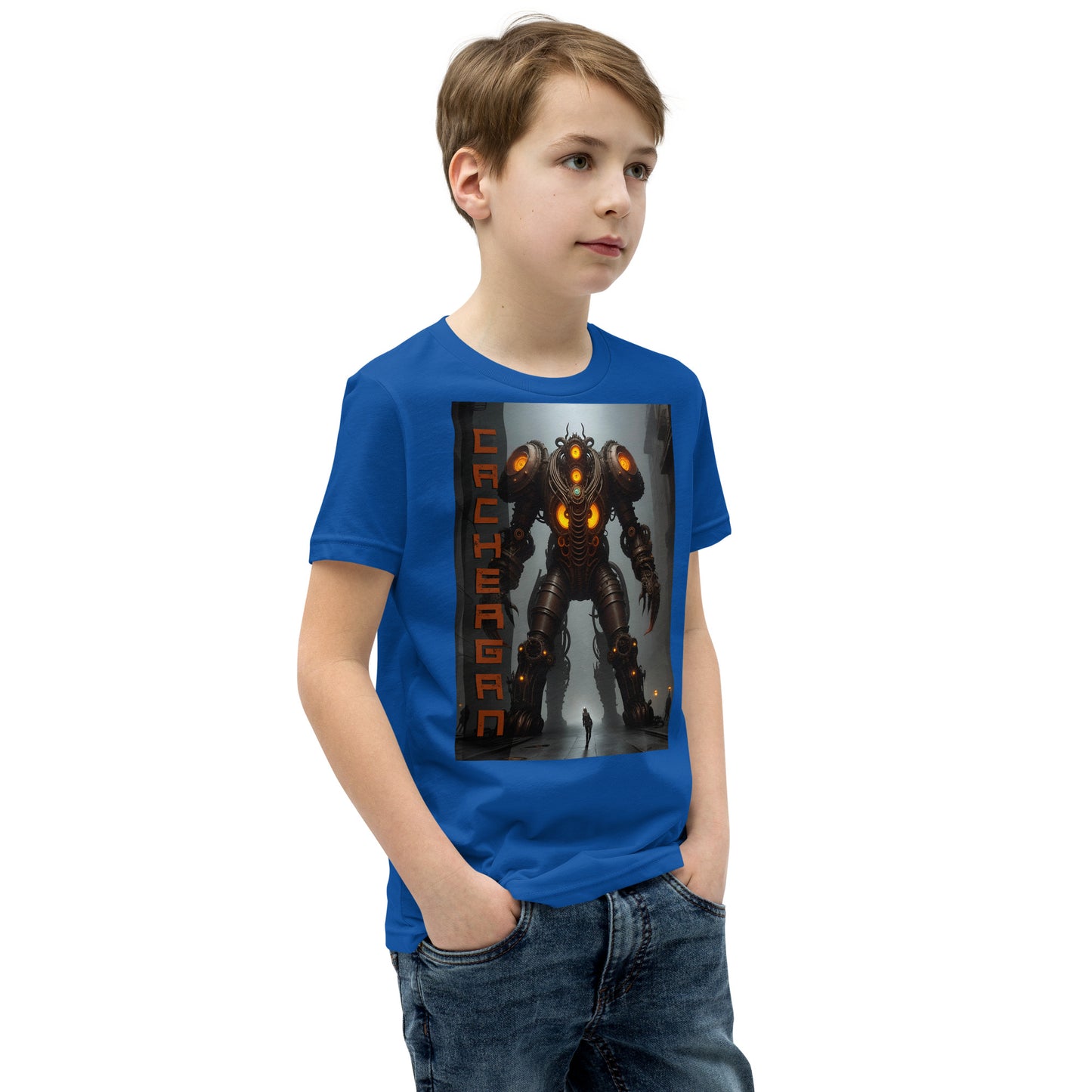 T-shirt a maniche corte per ragazzi. Collezione - Cachergan, Design - ANDRBEL STUDIO