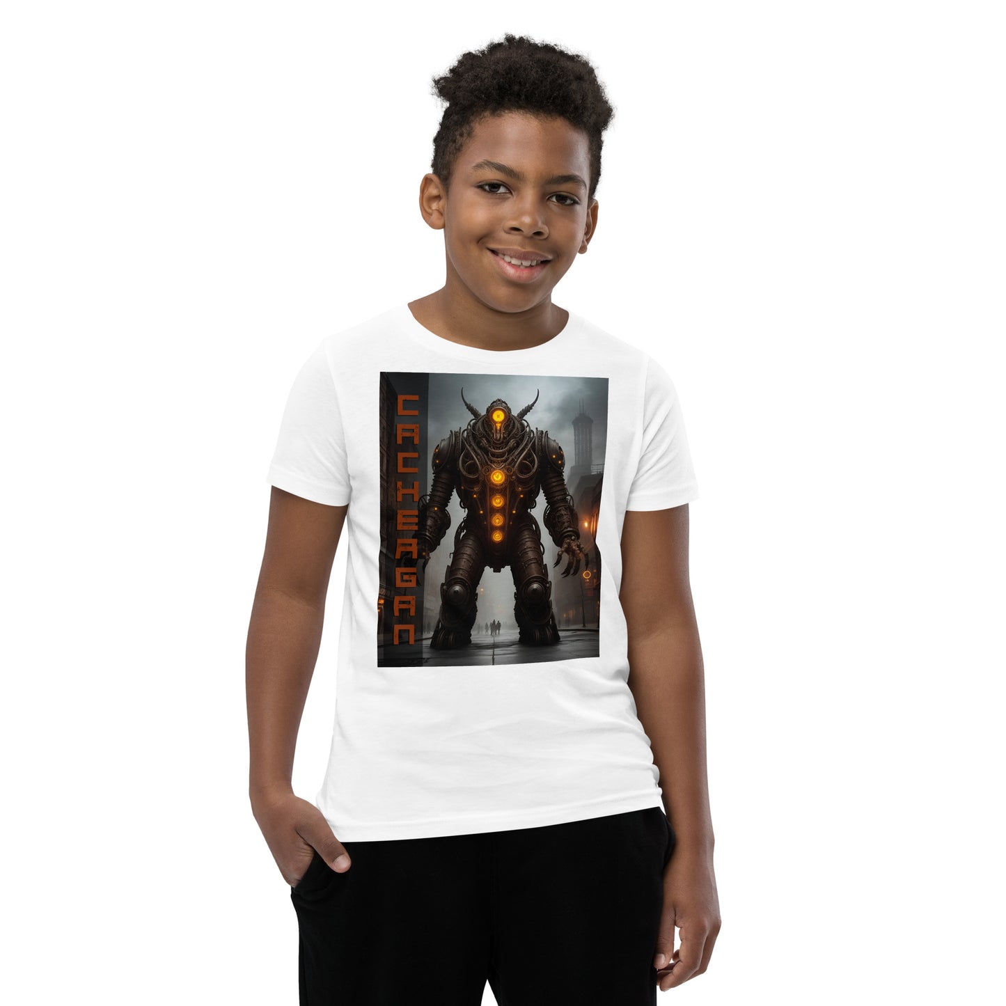 T-shirt a maniche corte per ragazzi. Collezione - Cachergan, Design - ANDRBEL STUDIO
