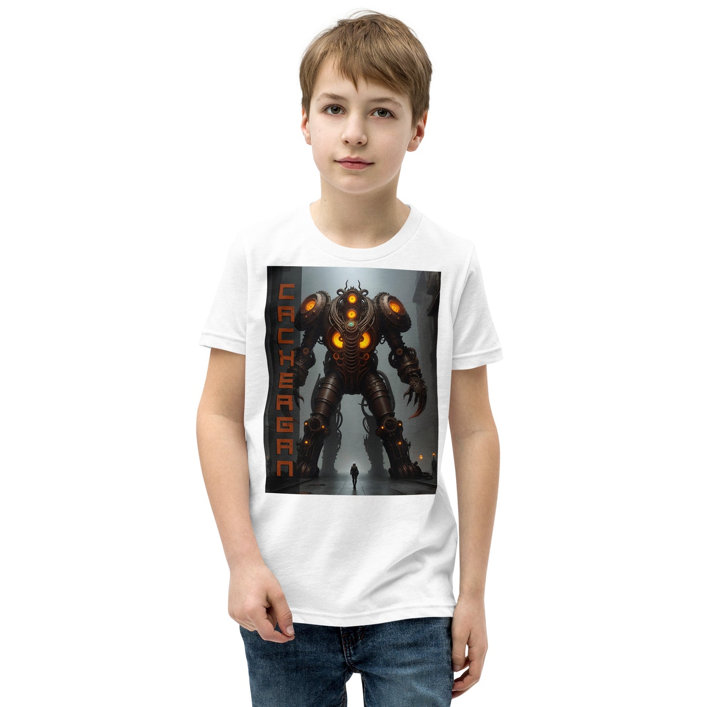 T-shirt a maniche corte per ragazzi. Collezione - Cachergan, Design - ANDRBEL STUDIO