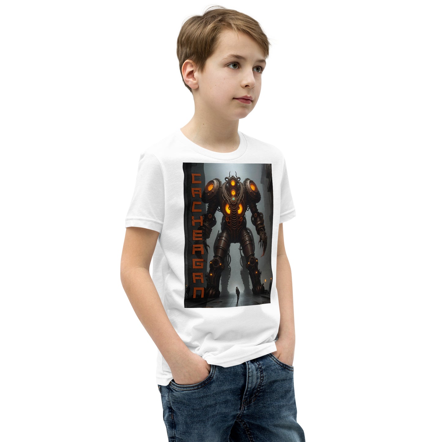 T-shirt a maniche corte per ragazzi. Collezione - Cachergan, Design - ANDRBEL STUDIO