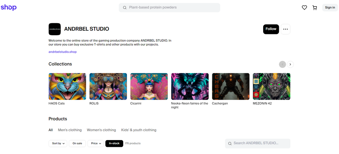 Buy our products in the SHOP app
