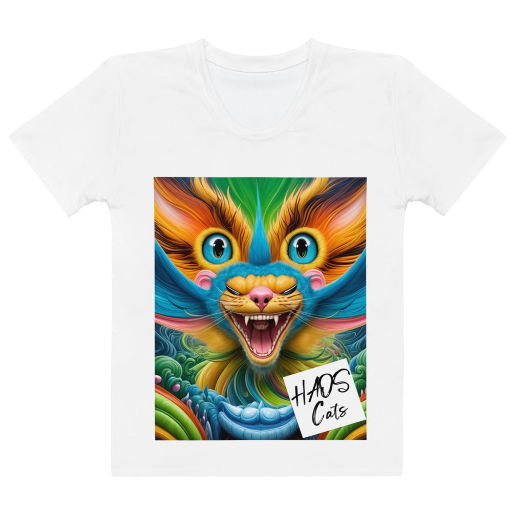 T-shirt femme. Collection HAOS Cats, Design ANDRBEL STUDIO