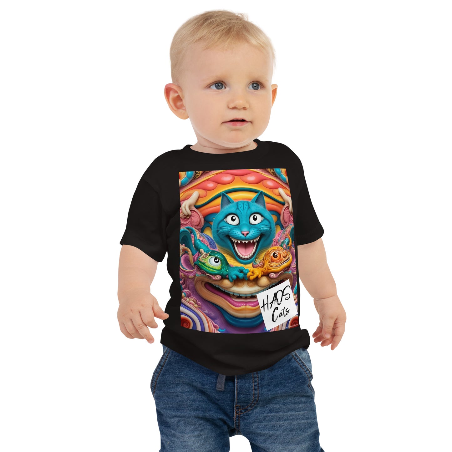 Baby Jersey Short Sleeve Tee. Collection - HAOS Cats, Design - ANDRBEL STUDIO