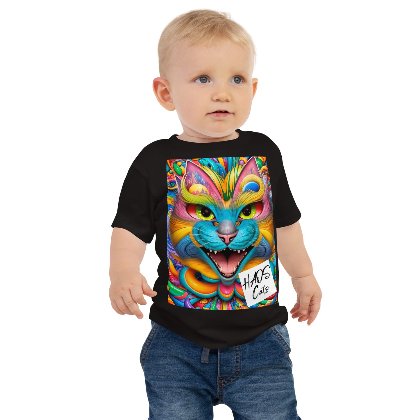 Baby Jersey Short Sleeve Tee. Collection - HAOS Cats, Design - ANDRBEL STUDIO