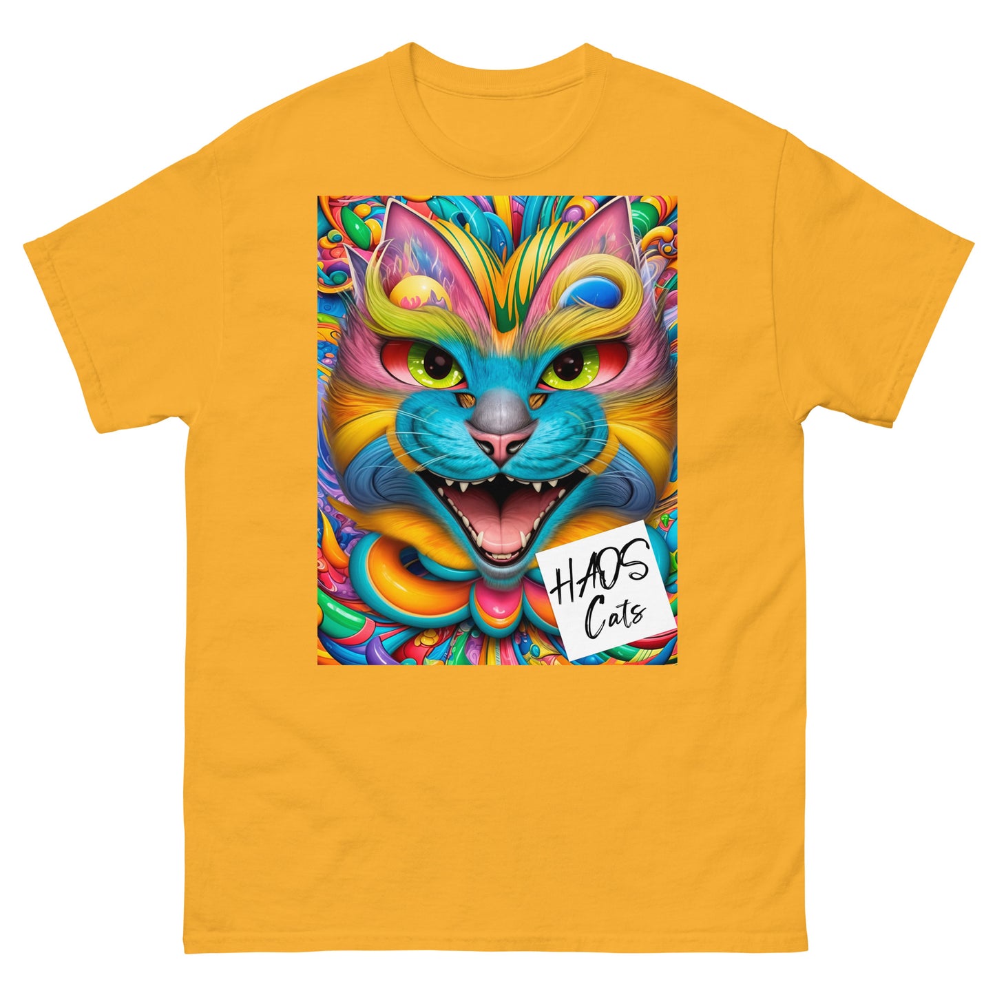 Men's classic tee. Collection - HAOS Cats, Design - ANDRBEL STUDIO