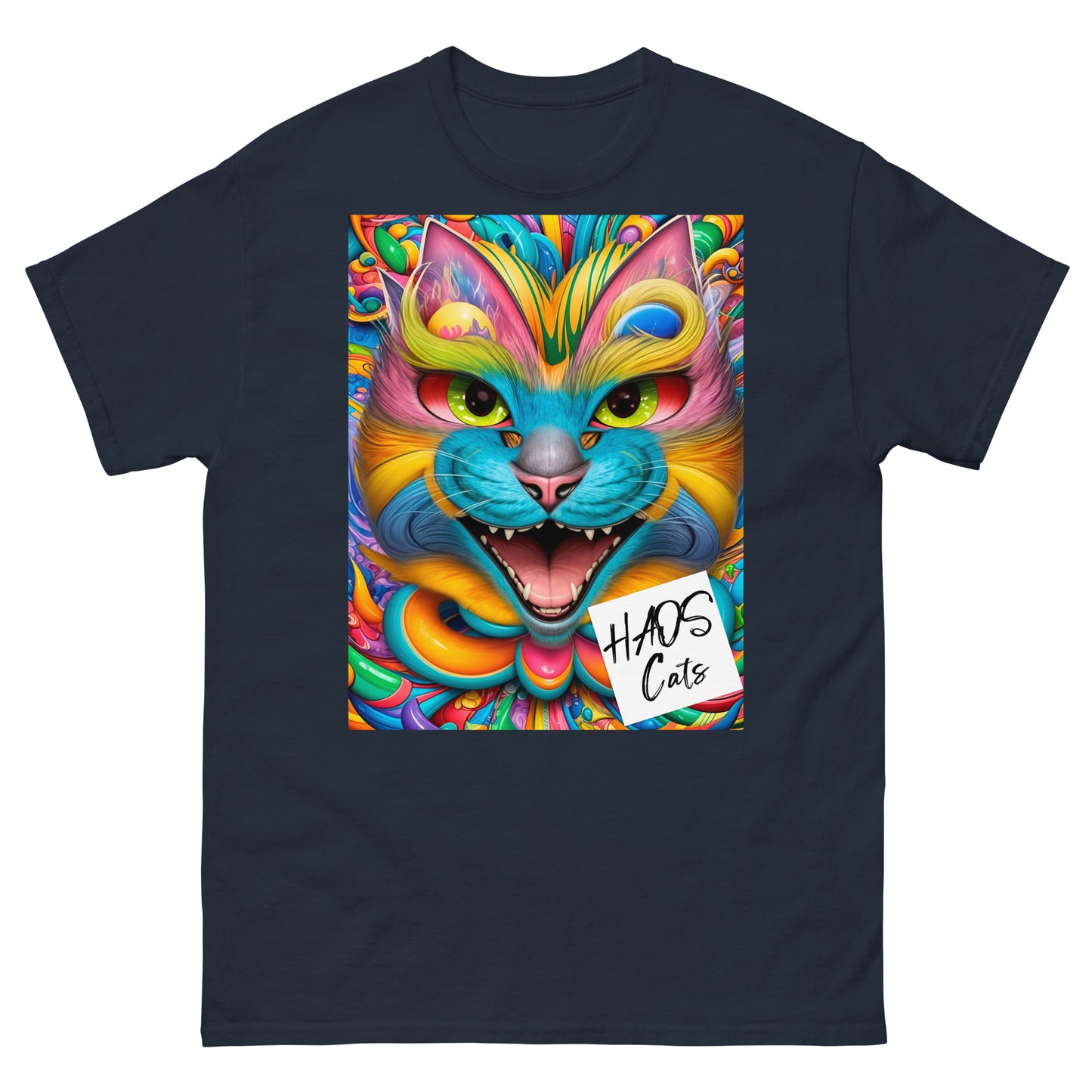Men's classic tee. Collection - HAOS Cats, Design - ANDRBEL STUDIO