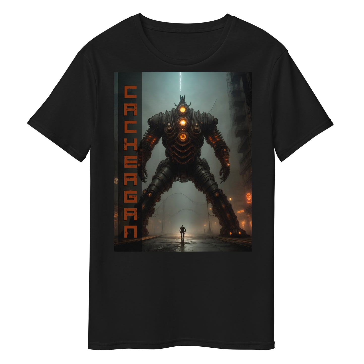 Men's premium cotton t-shirt. Collection - Cachergan, Design - ANDRBEL STUDIO