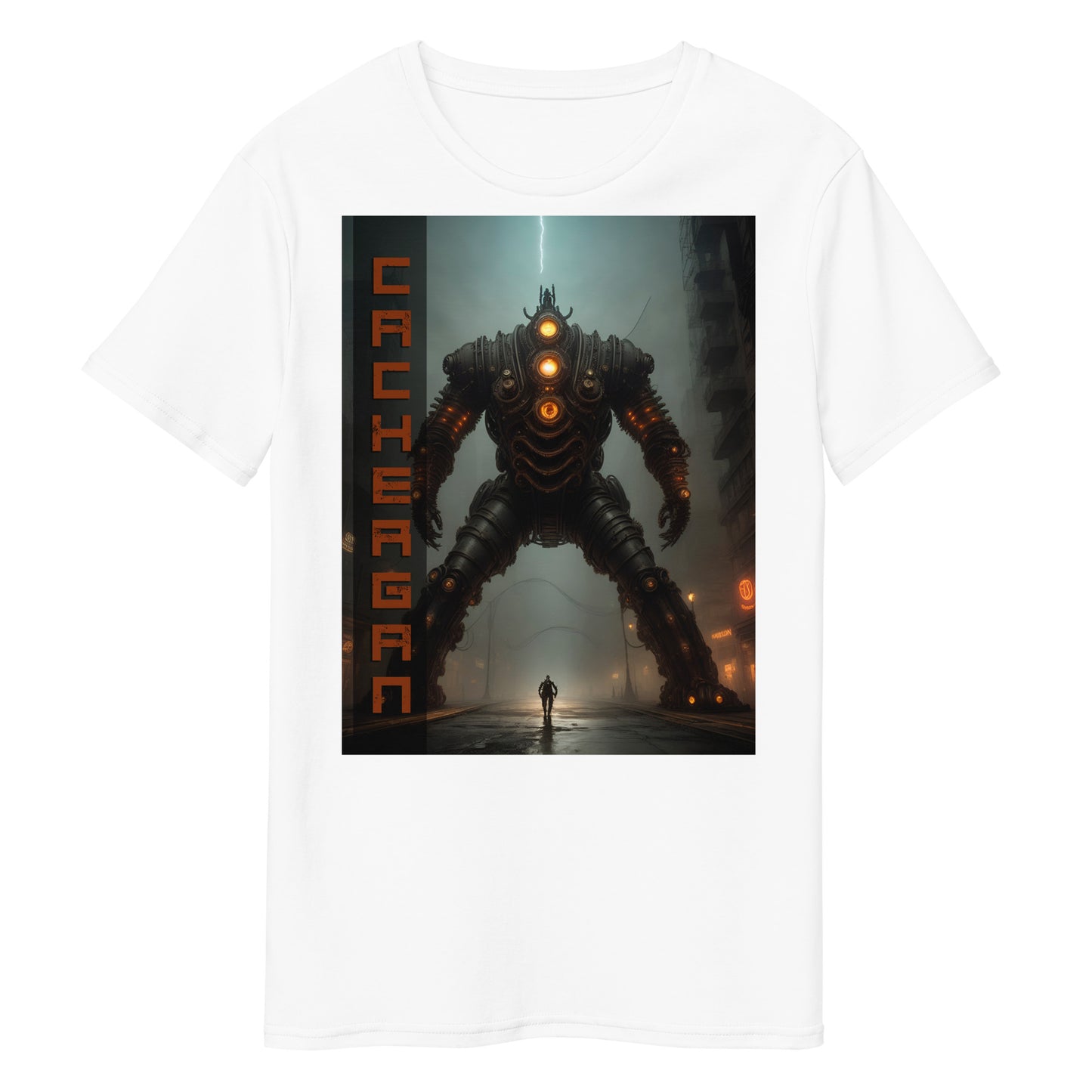 Men's premium cotton t-shirt. Collection - Cachergan, Design - ANDRBEL STUDIO
