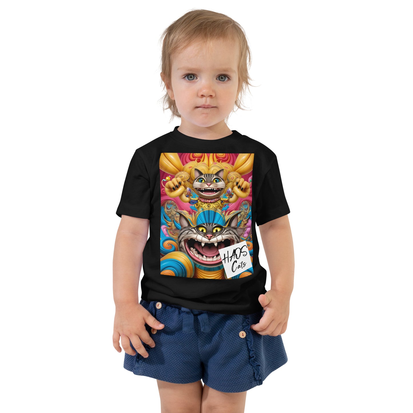 Toddler Short Sleeve Tee. Collection - HAOS Cats, Design - ANDRBEL STUDIO