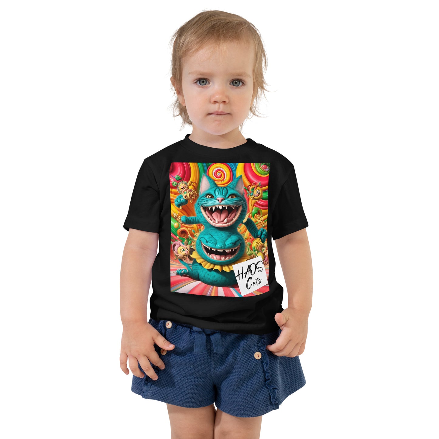 Toddler Short Sleeve Tee. Collection - HAOS Cats, Design - ANDRBEL STUDIO
