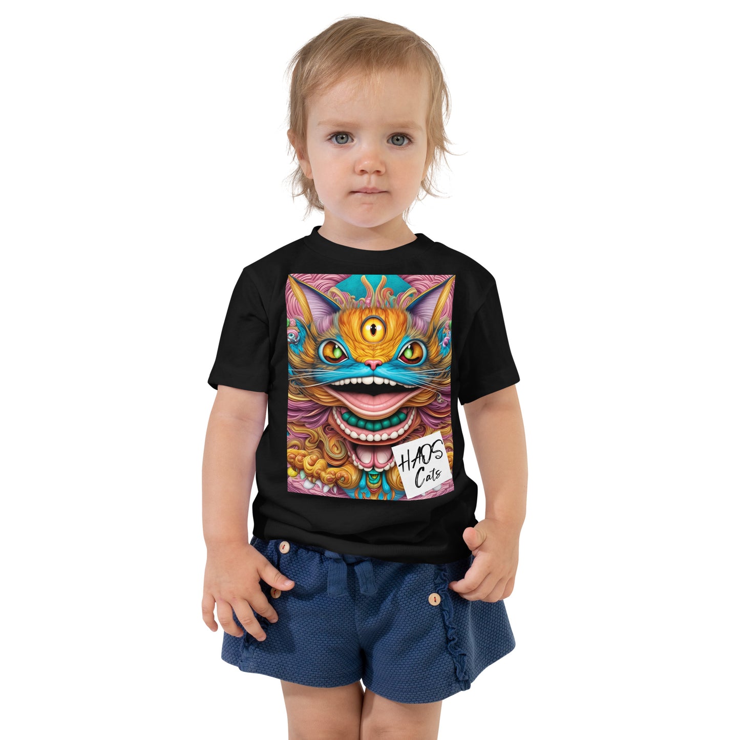 Toddler Short Sleeve Tee. Collection - HAOS Cats, Design - ANDRBEL STUDIO