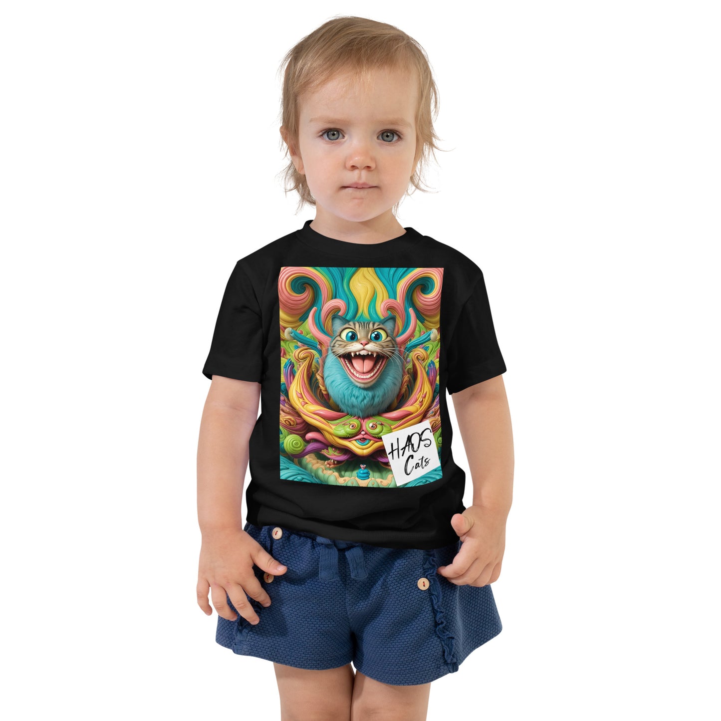 Toddler Short Sleeve Tee. Collection - HAOS Cats, Design - ANDRBEL STUDIO