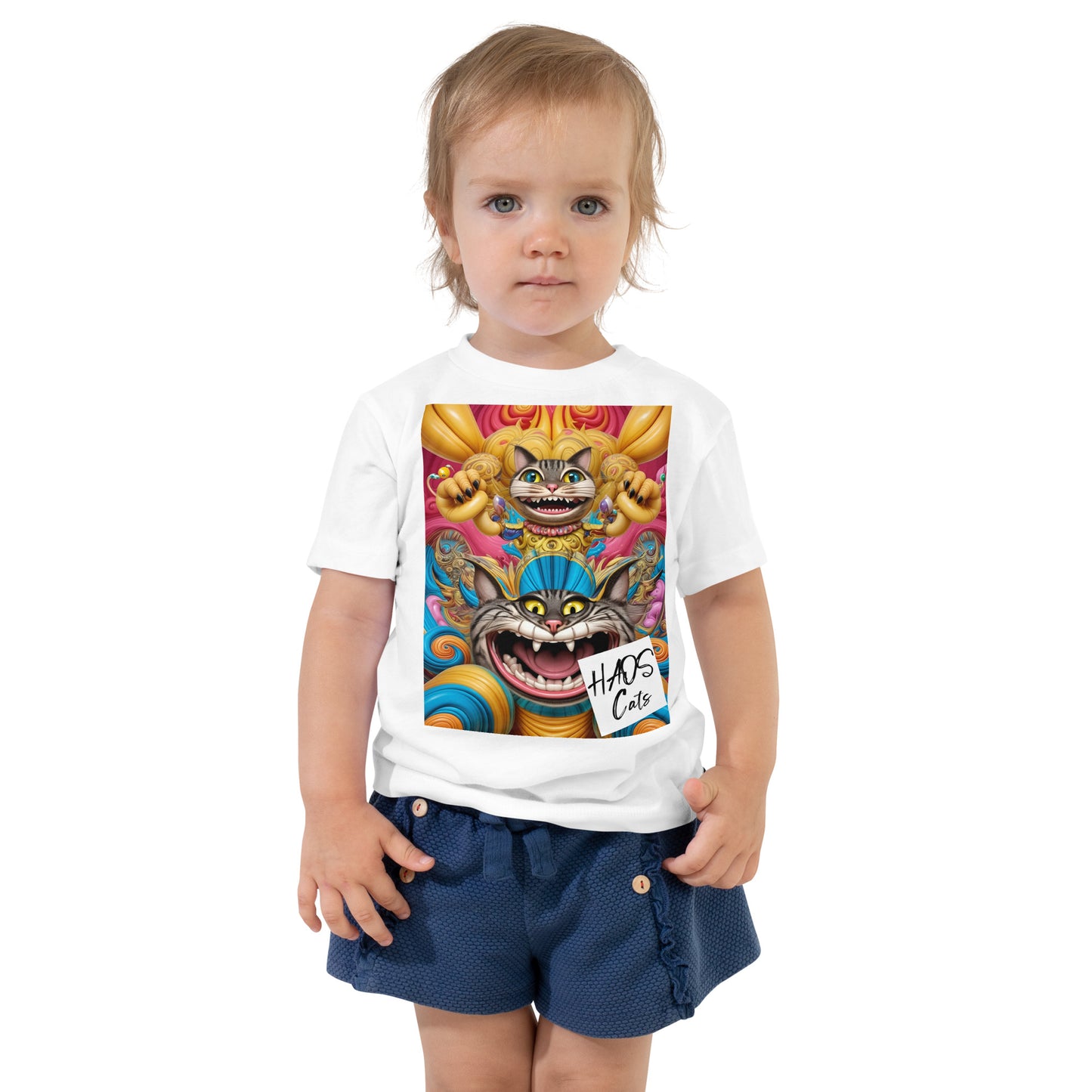 Toddler Short Sleeve Tee. Collection - HAOS Cats, Design - ANDRBEL STUDIO