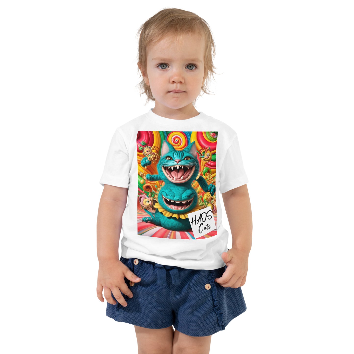 Toddler Short Sleeve Tee. Collection - HAOS Cats, Design - ANDRBEL STUDIO