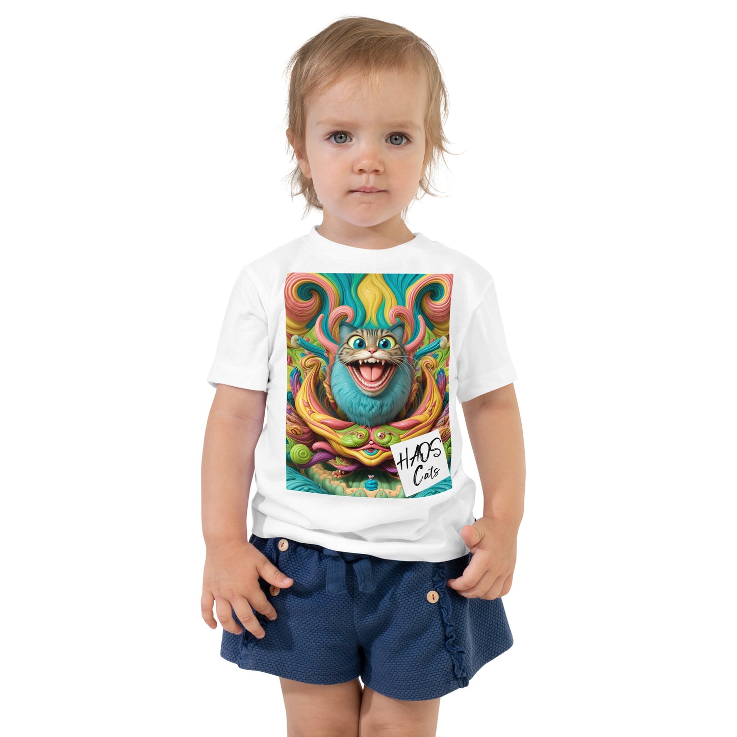 Toddler Short Sleeve Tee. Collection - HAOS Cats, Design - ANDRBEL STUDIO