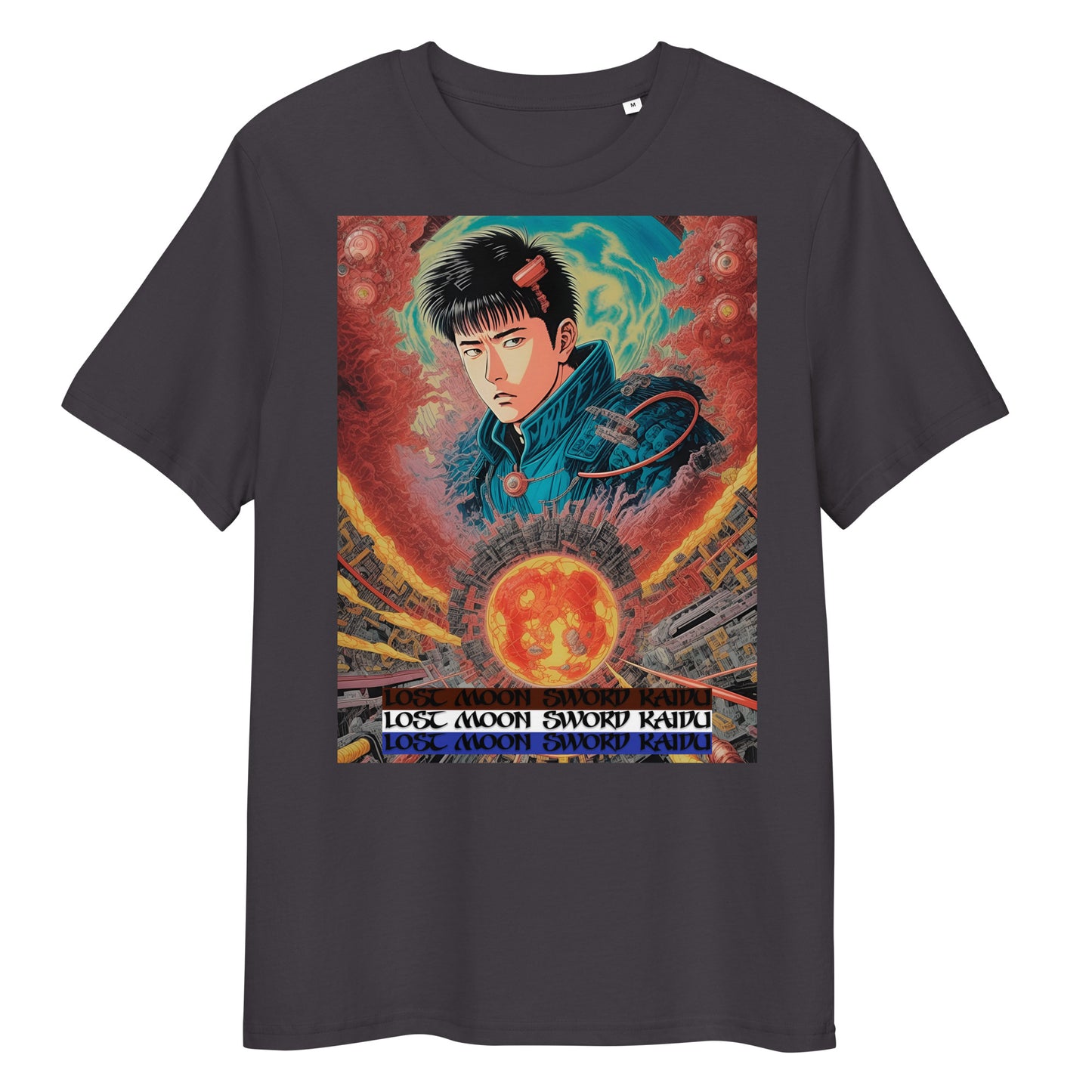 Unisex organic cotton t-shirt. Collection - Lost Moon Sword Kaidu, Design - ANDRBEL STUDIO