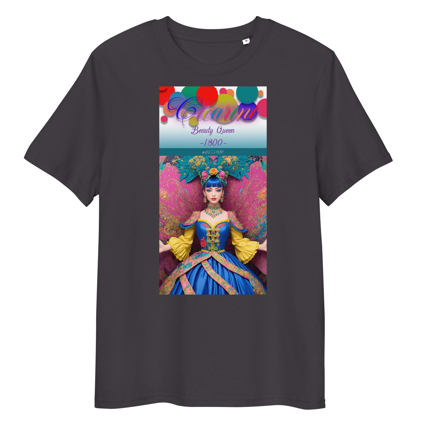 Unisex organic cotton t-shirt. Collection - Cicarini, Design - ANDRBEL STUDIO
