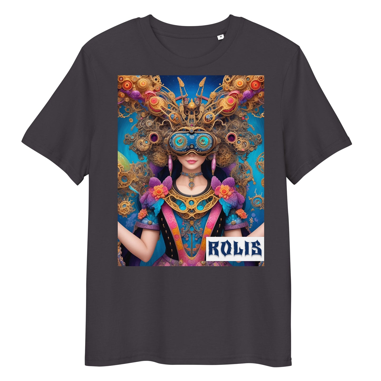 Unisex organic cotton t-shirt. Collection - ROLIS, Design - ANDRBEL STUDIO