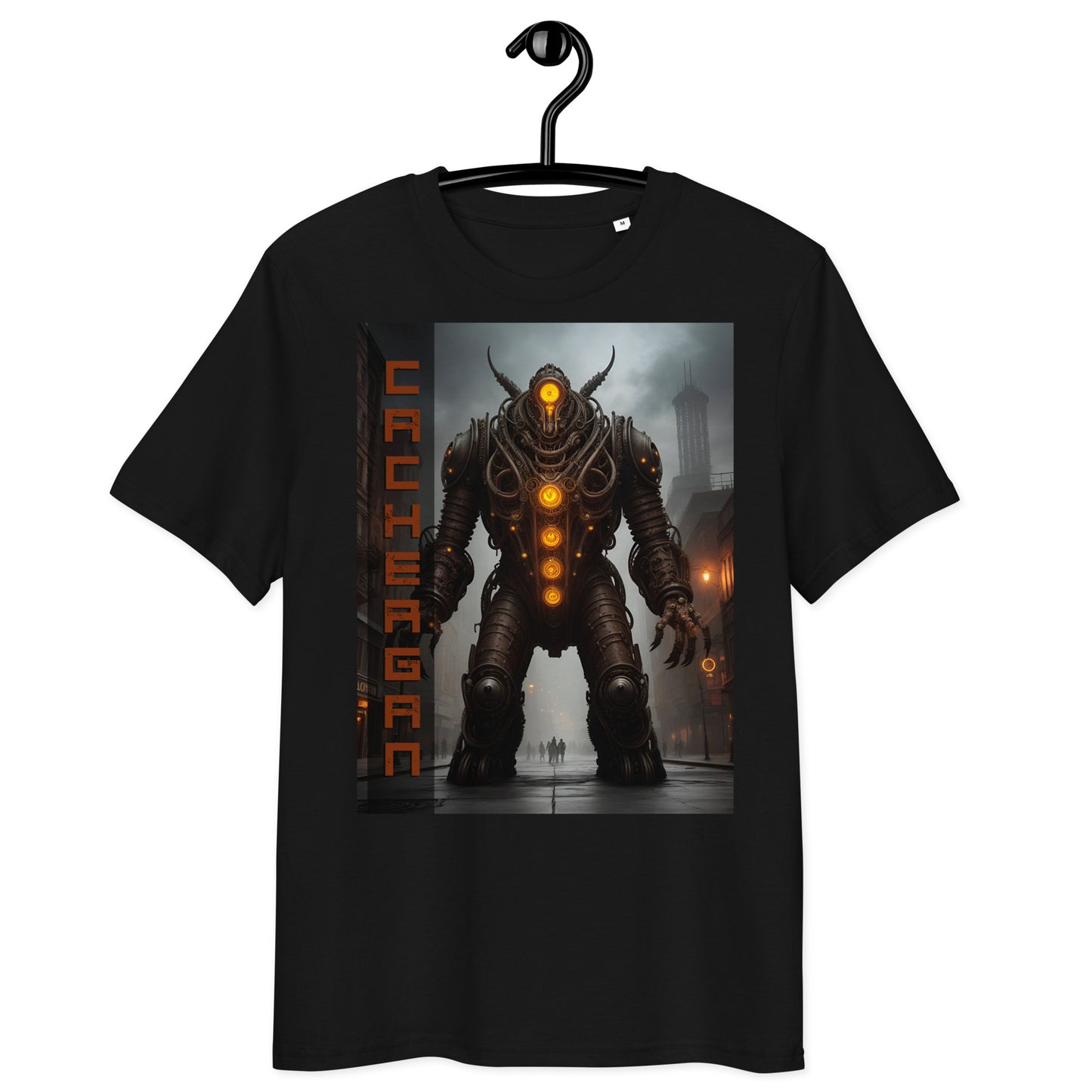 Unisex organic cotton t-shirt. Collection - Cachergan, Design - ANDRBEL STUDIO