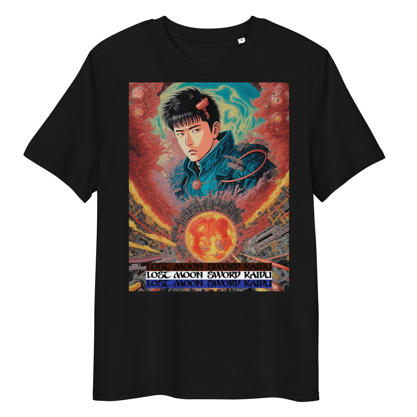 Unisex organic cotton t-shirt. Collection - Lost Moon Sword Kaidu, Design - ANDRBEL STUDIO
