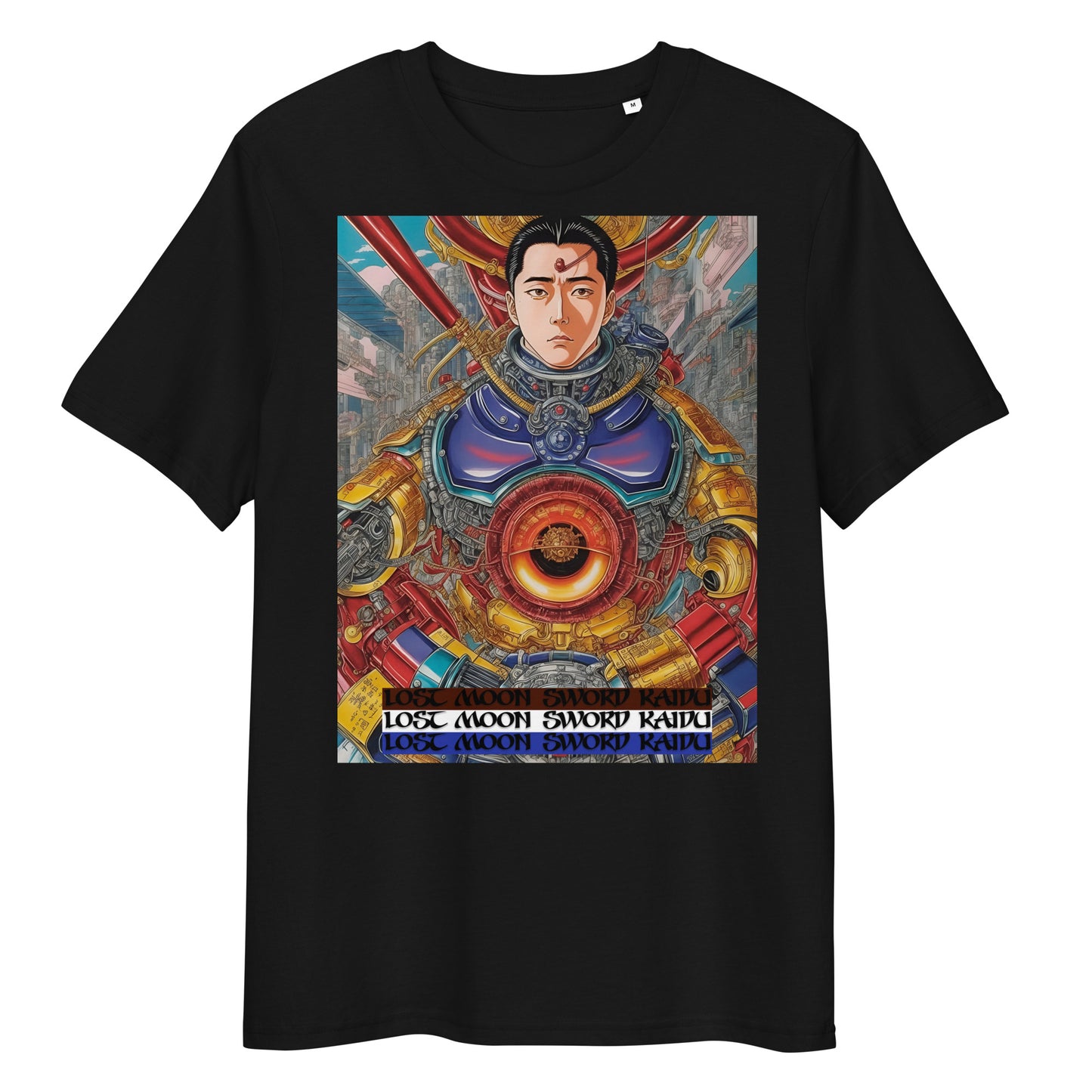 Unisex organic cotton t-shirt. Collection - Lost Moon Sword Kaidu, Design - ANDRBEL STUDIO