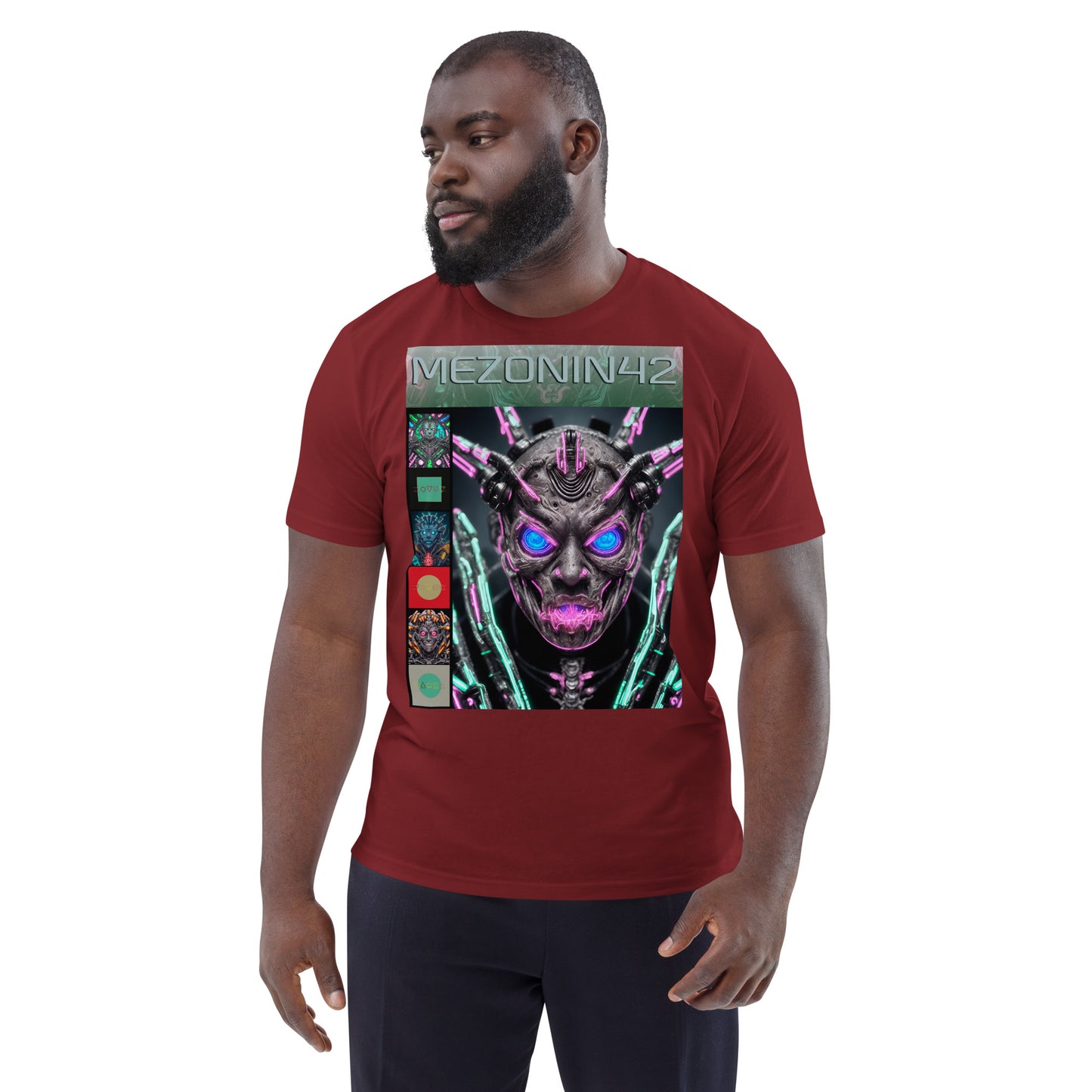 T-shirt unisex in cotone biologico. Collezione - MEZONIN 42, Design - ANDRBEL STUDIO