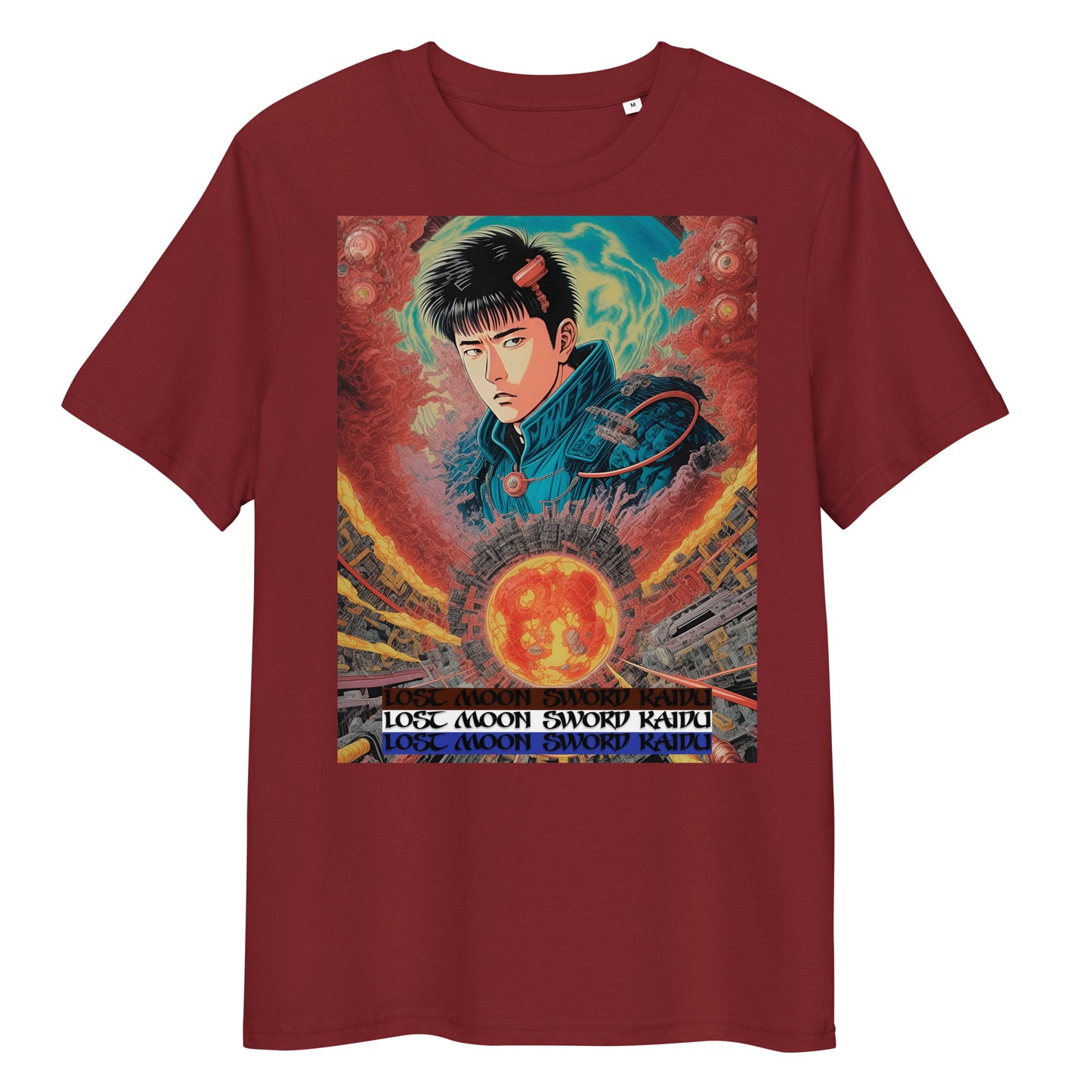 Unisex organic cotton t-shirt. Collection - Lost Moon Sword Kaidu, Design - ANDRBEL STUDIO