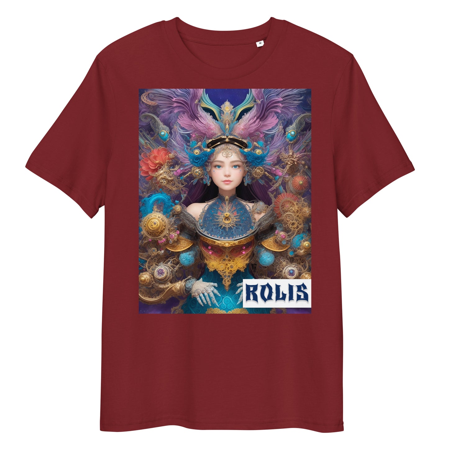 Unisex organic cotton t-shirt. Collection - ROLIS, Design - ANDRBEL STUDIO