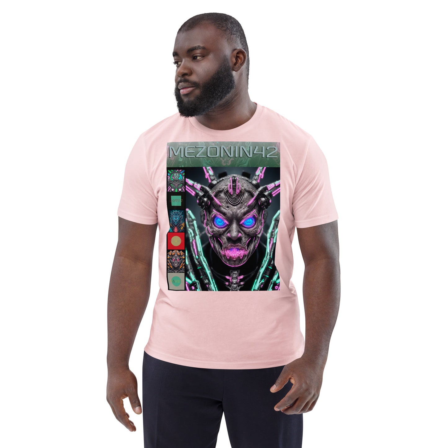 T-shirt unisex in cotone biologico. Collezione - MEZONIN 42, Design - ANDRBEL STUDIO