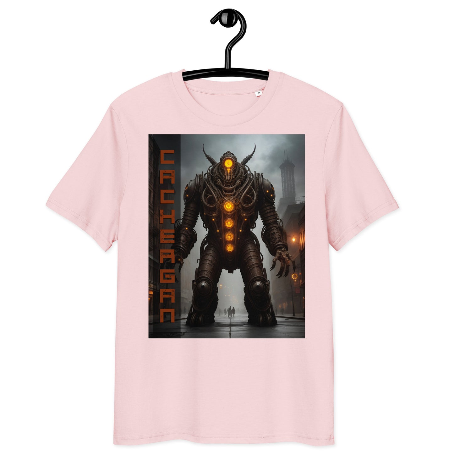 Unisex organic cotton t-shirt. Collection - Cachergan, Design - ANDRBEL STUDIO