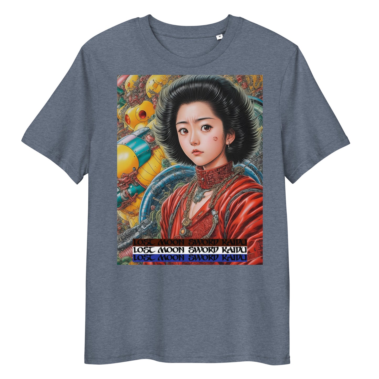 Unisex organic cotton t-shirt. Collection - Lost Moon Sword Kaidu, Design - ANDRBEL STUDIO