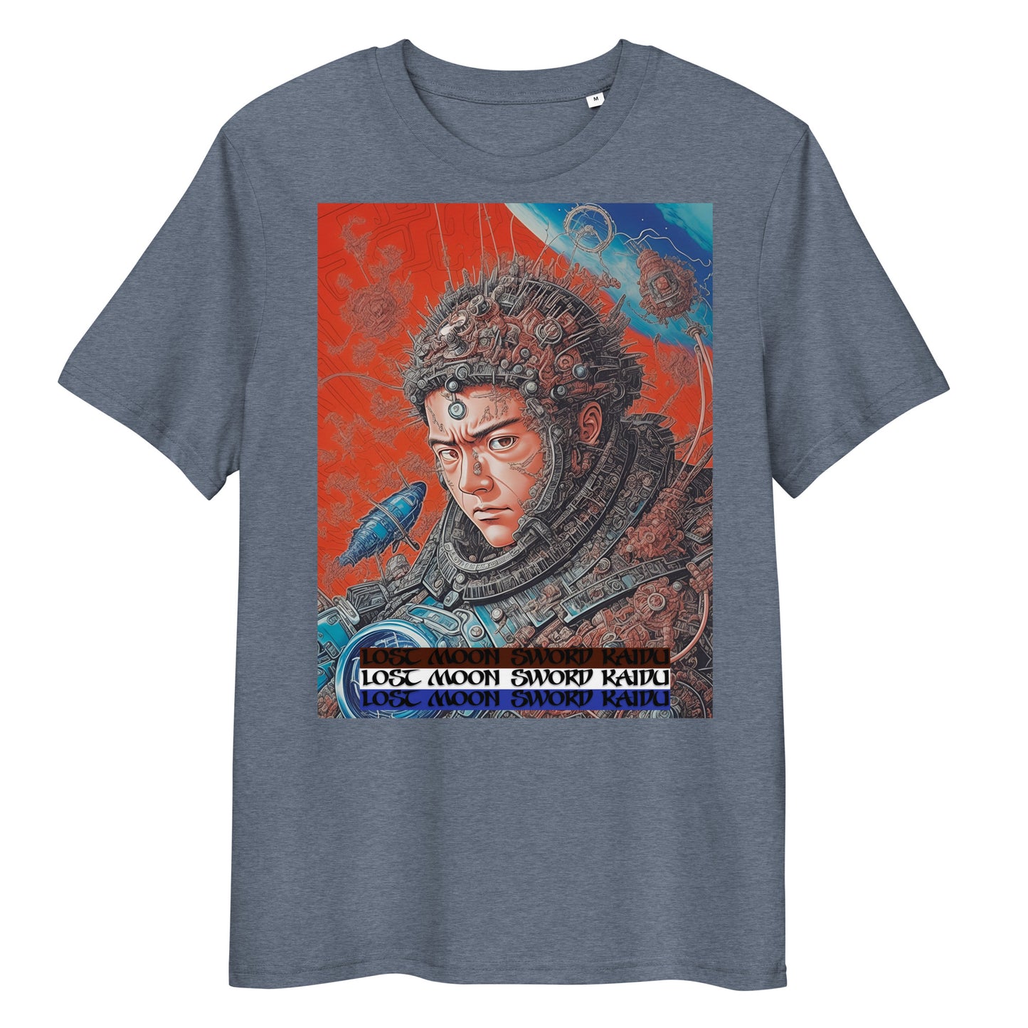 Unisex organic cotton t-shirt. Collection - Lost Moon Sword Kaidu, Design - ANDRBEL STUDIO