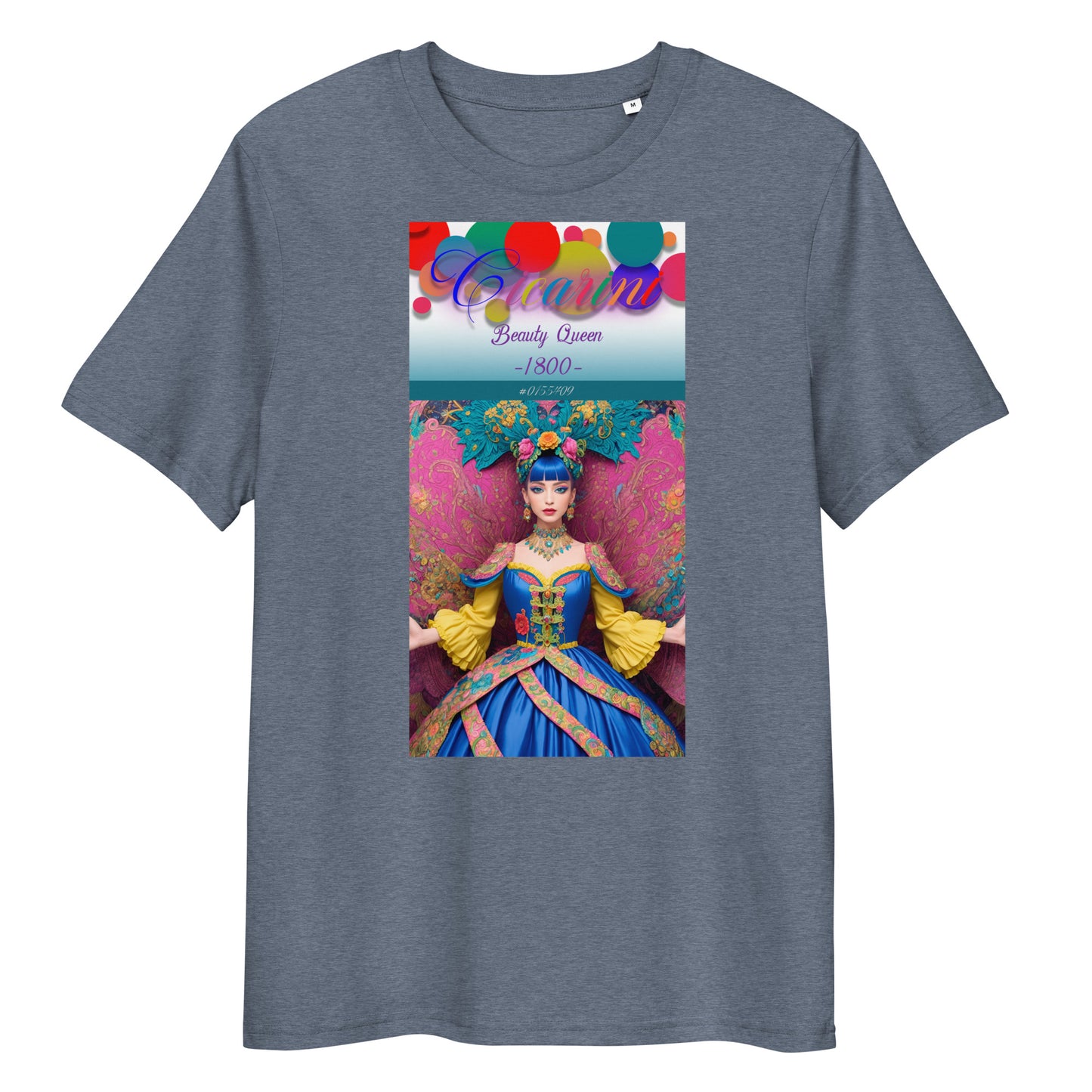 Unisex organic cotton t-shirt. Collection - Cicarini, Design - ANDRBEL STUDIO