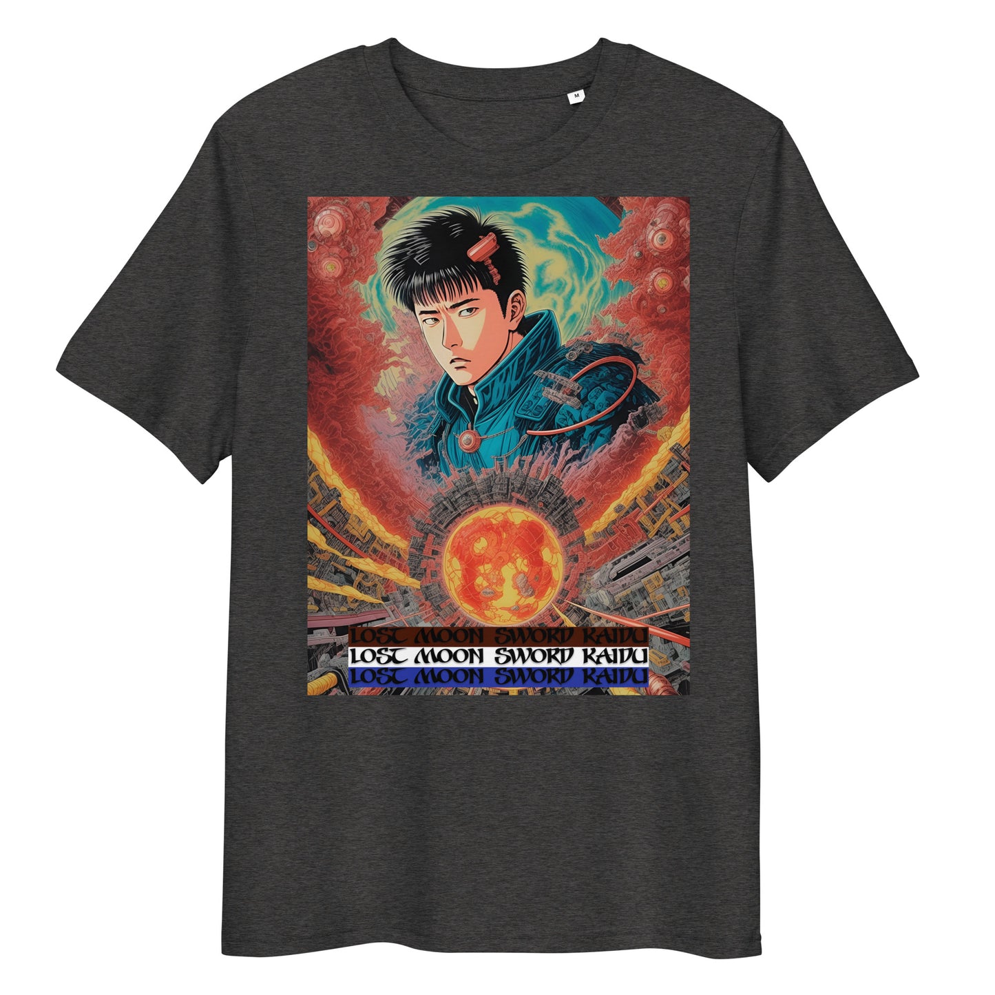 Unisex organic cotton t-shirt. Collection - Lost Moon Sword Kaidu, Design - ANDRBEL STUDIO