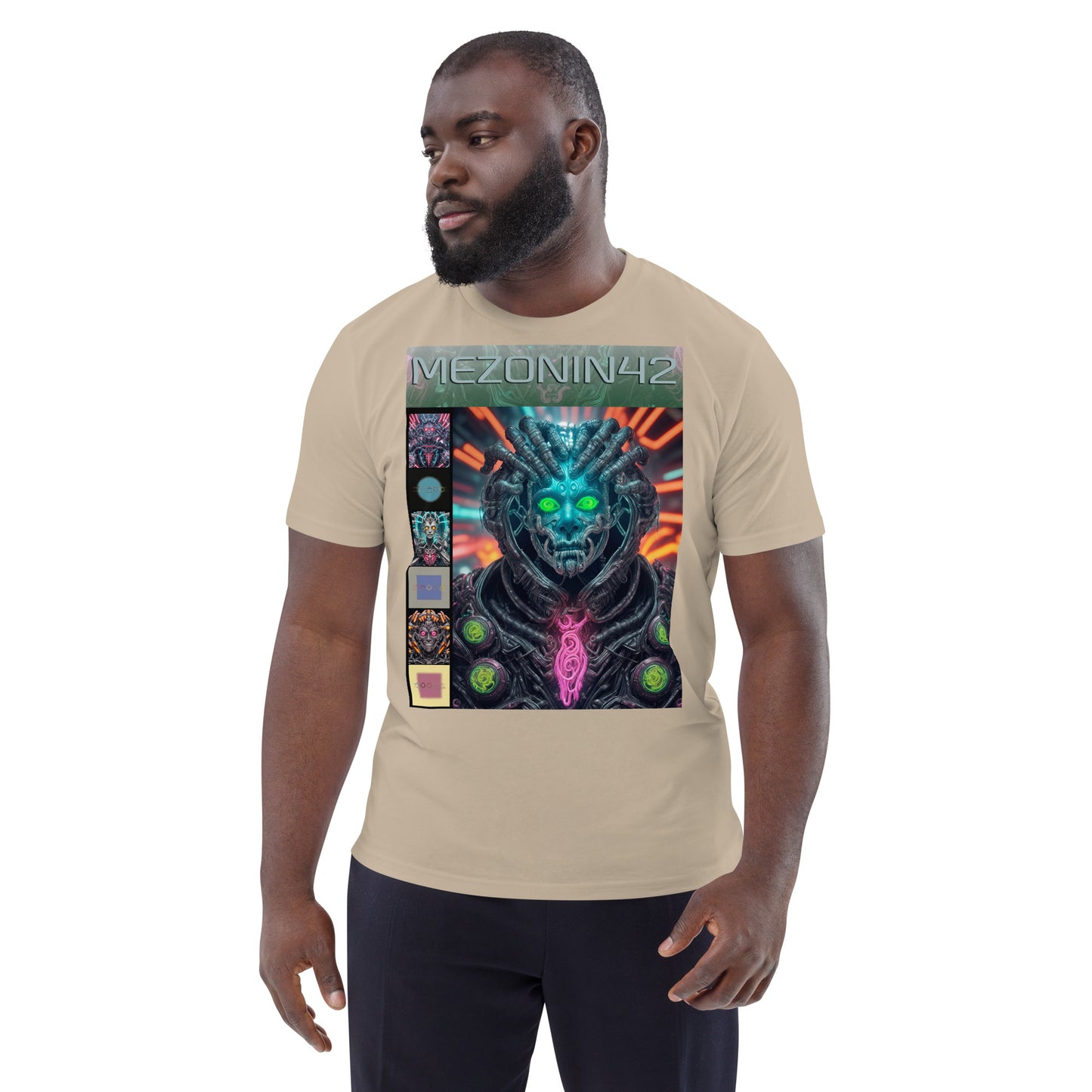 Unisex organic cotton t-shirt. Collection - MEZONIN 42, Design - ANDRBEL STUDIO
