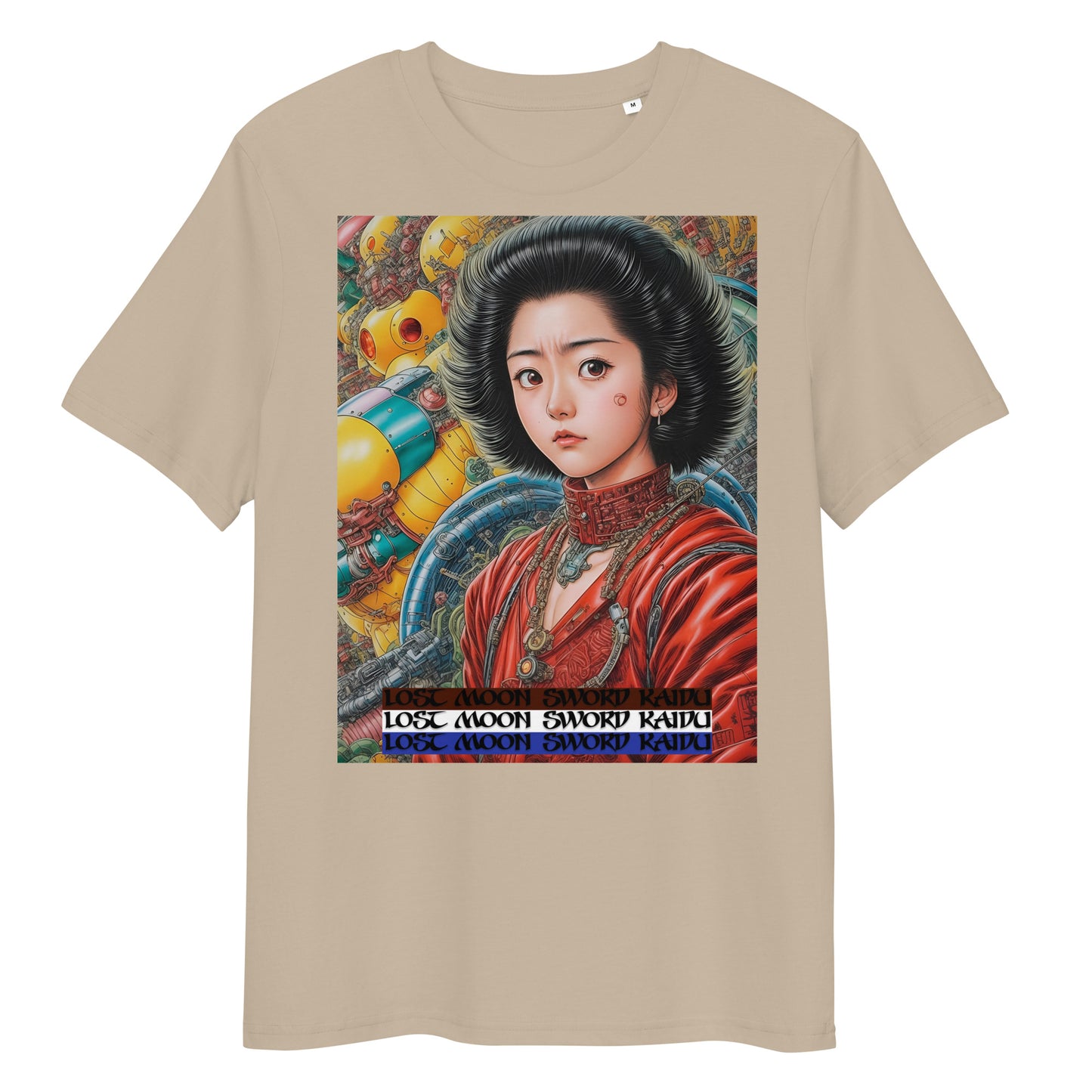 Unisex organic cotton t-shirt. Collection - Lost Moon Sword Kaidu, Design - ANDRBEL STUDIO