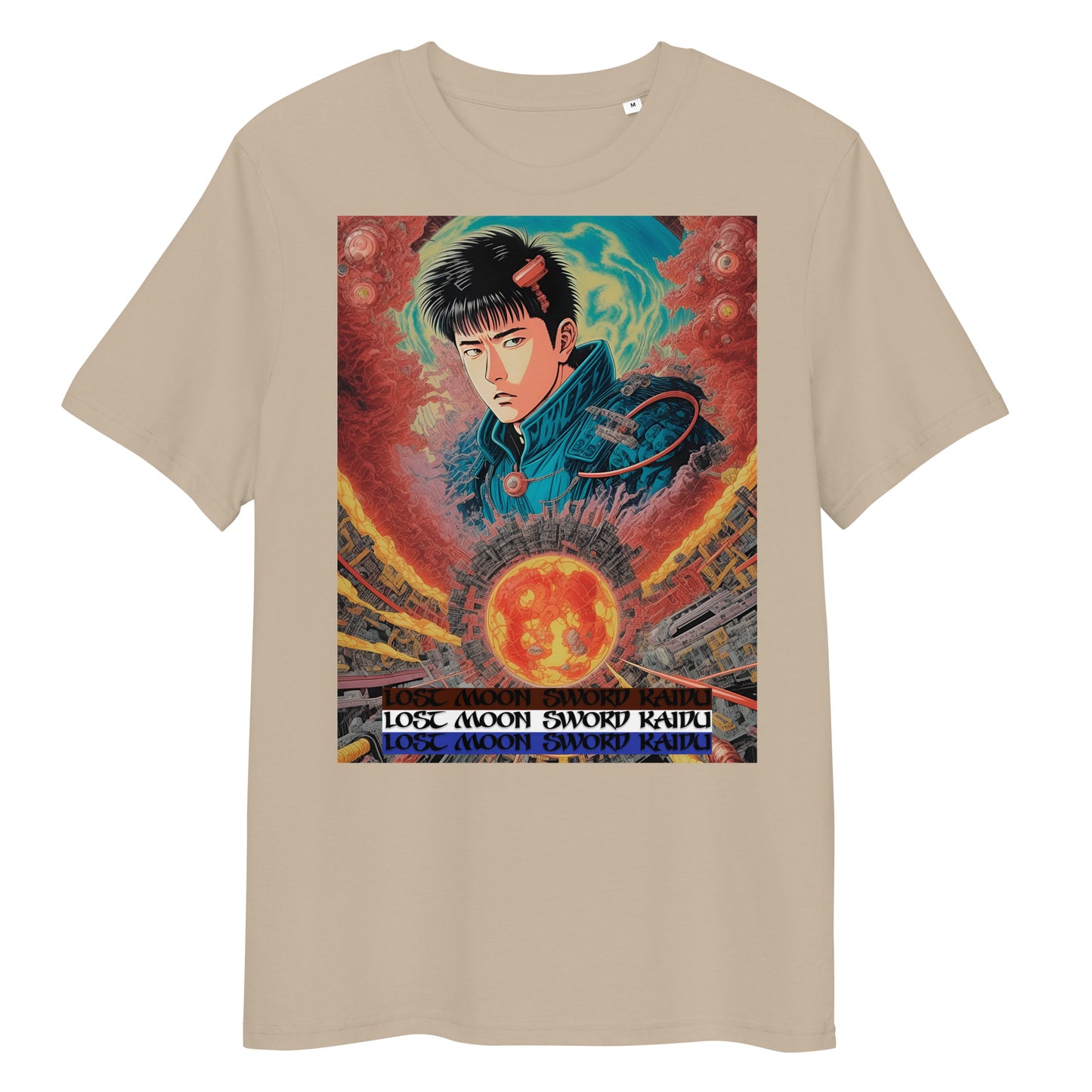 Unisex organic cotton t-shirt. Collection - Lost Moon Sword Kaidu, Design - ANDRBEL STUDIO