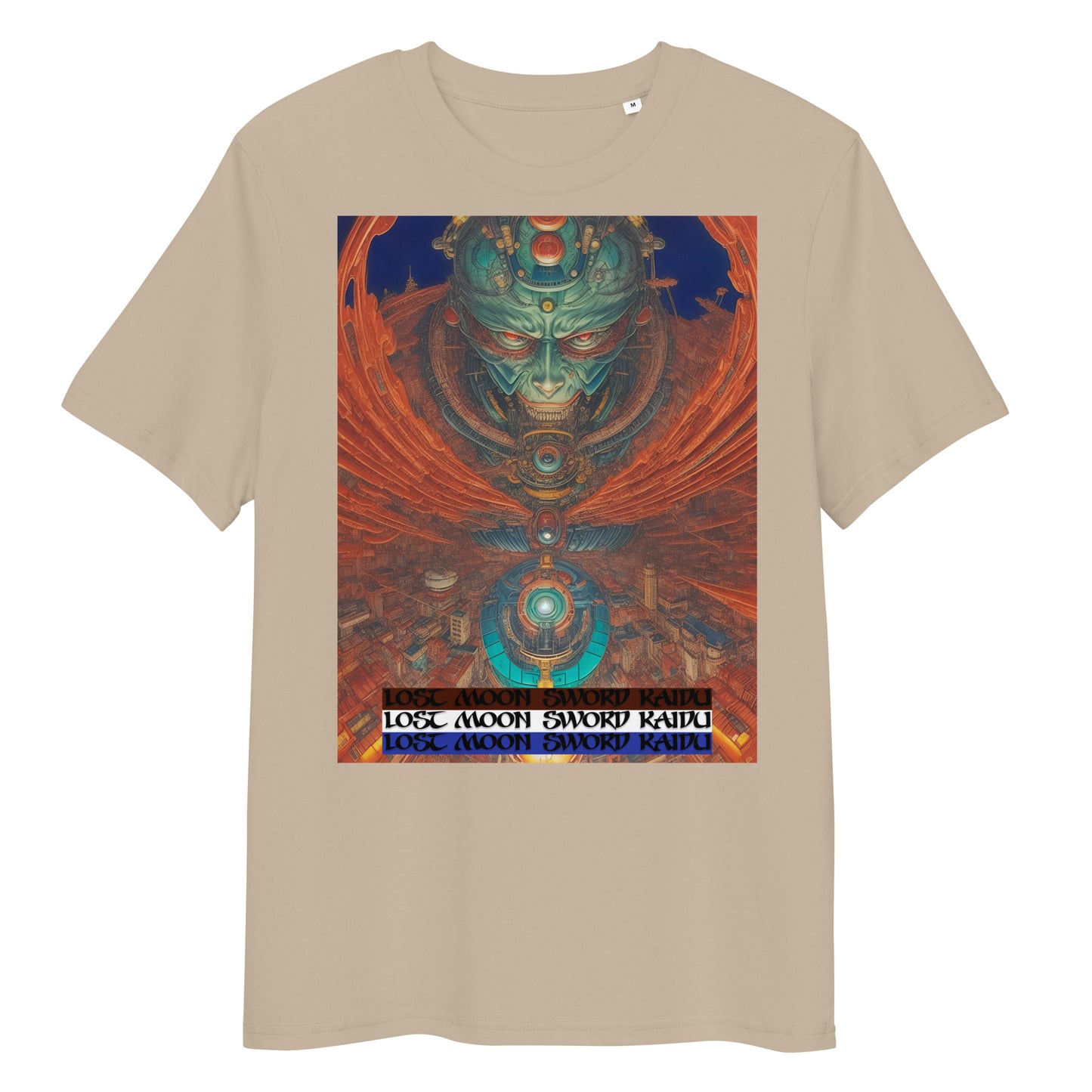 Unisex organic cotton t-shirt. Collection - Lost Moon Sword Kaidu, Design - ANDRBEL STUDIO