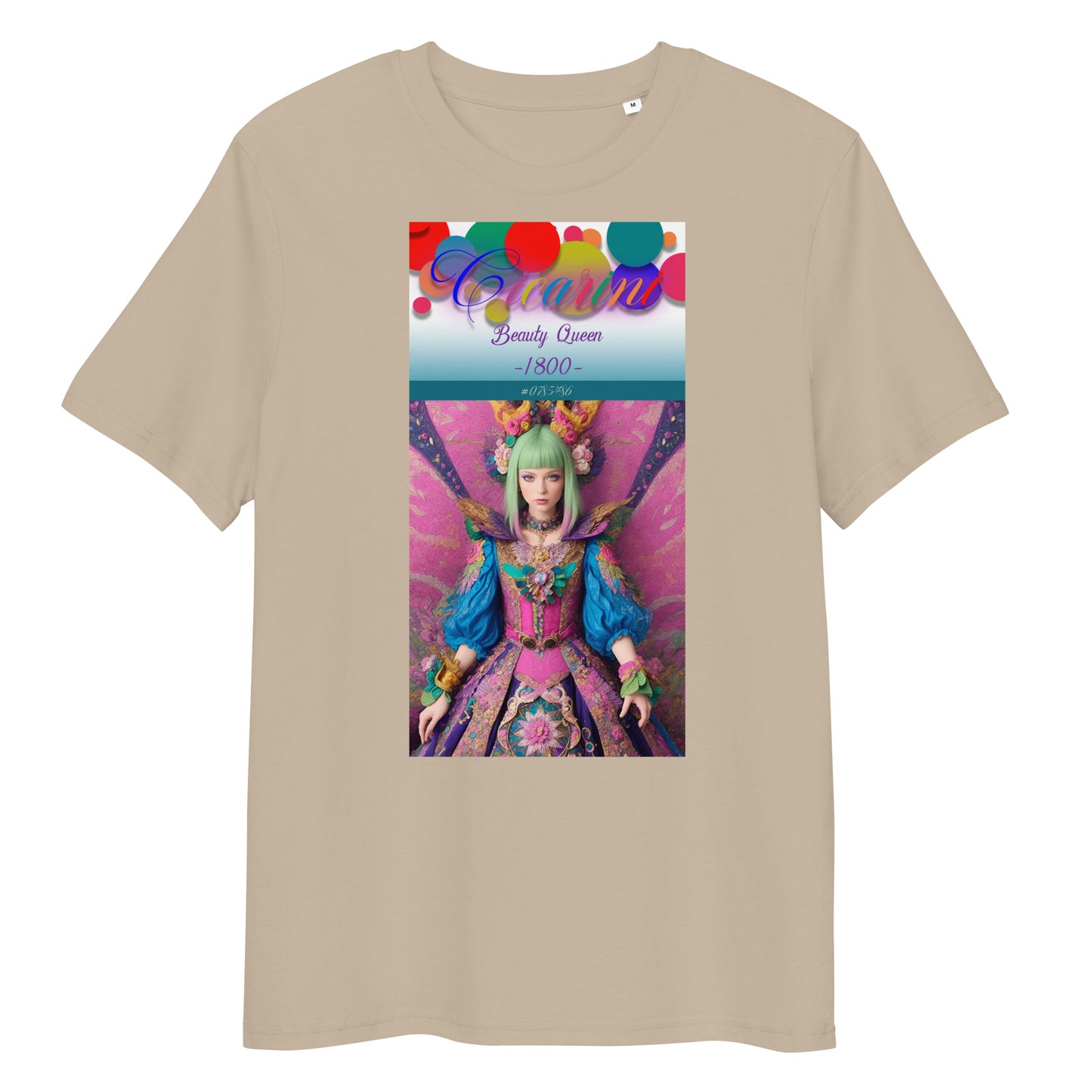 Unisex organic cotton t-shirt. Collection - Cicarini, Design - ANDRBEL STUDIO