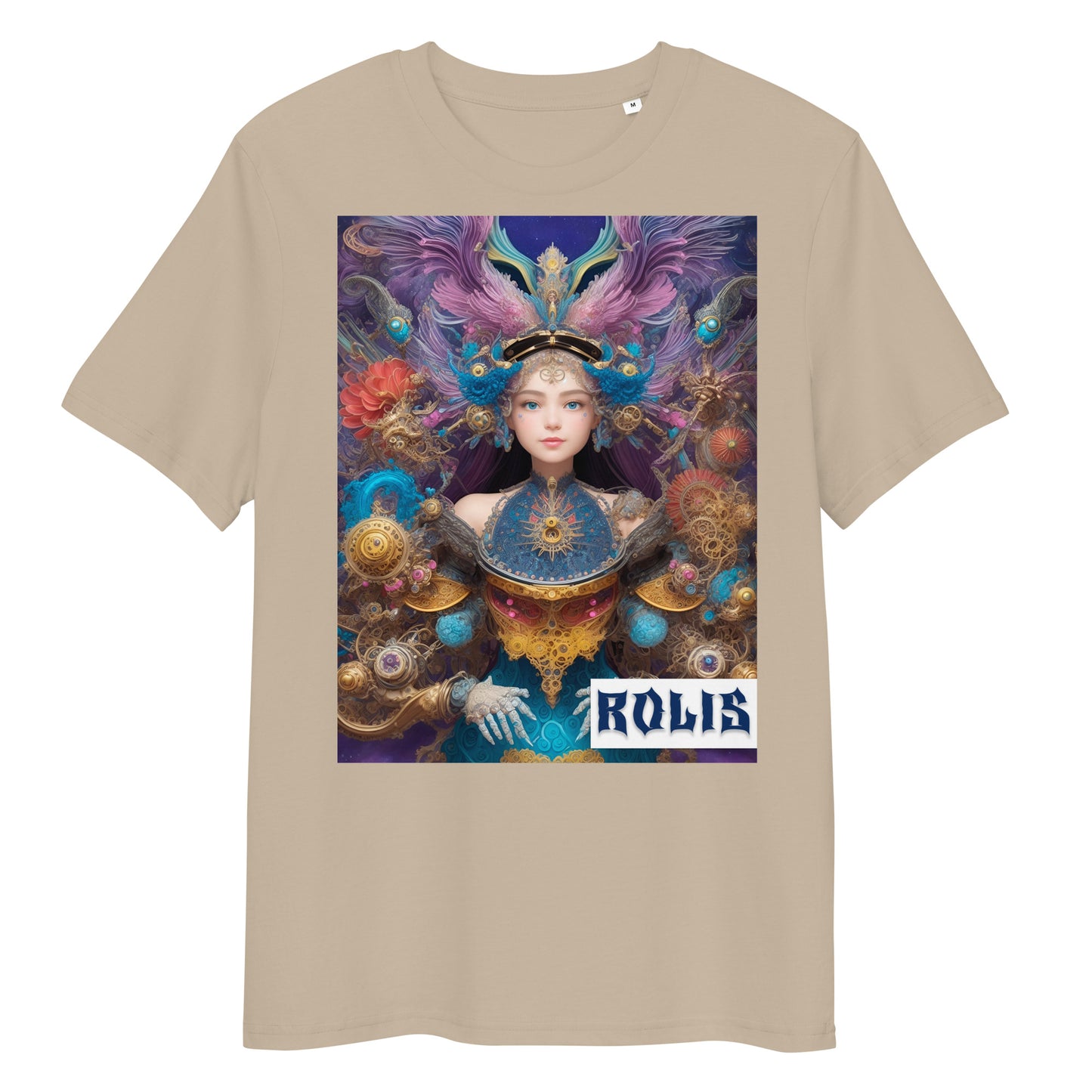 Unisex organic cotton t-shirt. Collection - ROLIS, Design - ANDRBEL STUDIO