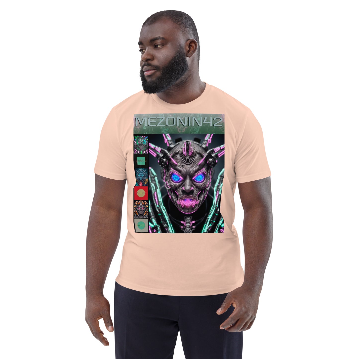 T-shirt unisex in cotone biologico. Collezione - MEZONIN 42, Design - ANDRBEL STUDIO