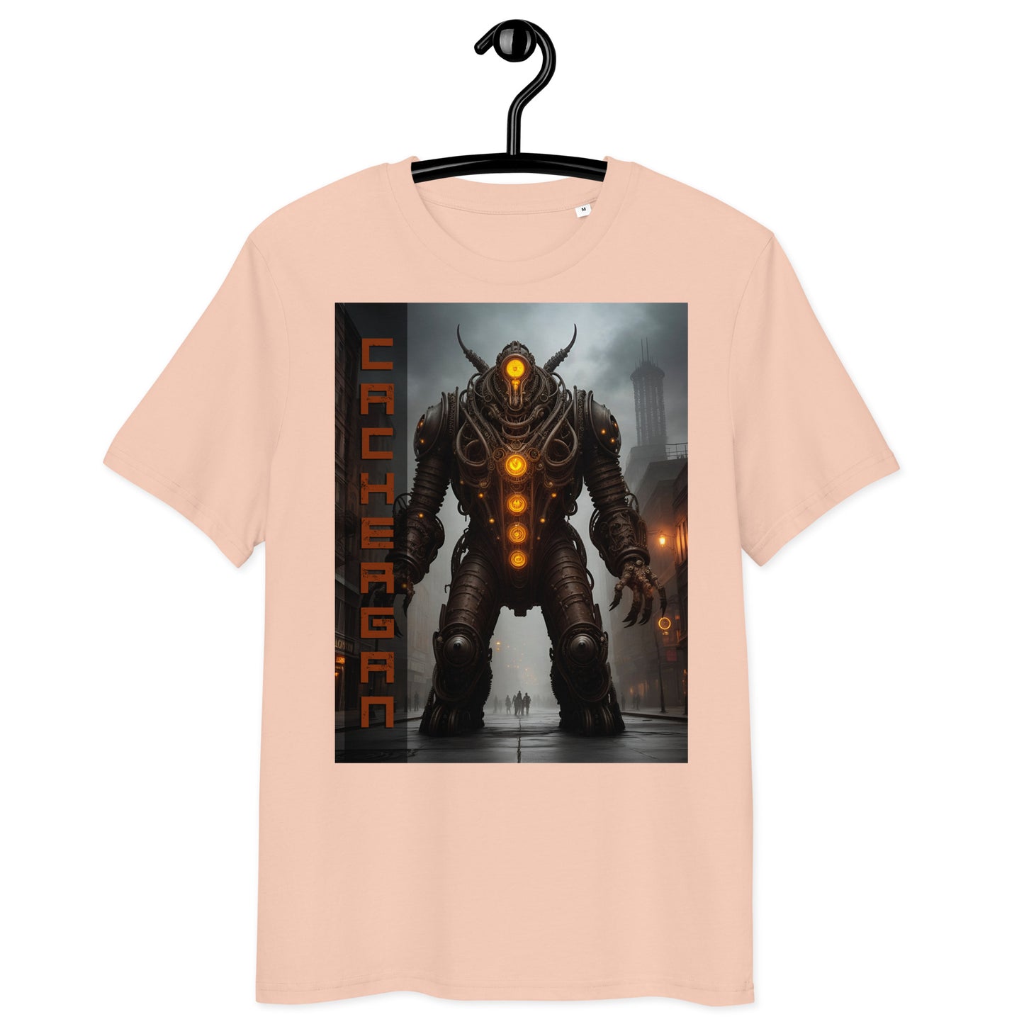 Unisex organic cotton t-shirt. Collection - Cachergan, Design - ANDRBEL STUDIO