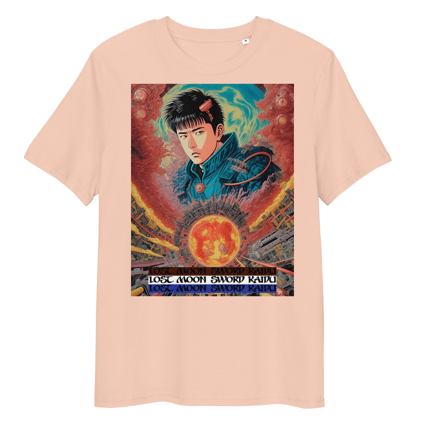 Unisex organic cotton t-shirt. Collection - Lost Moon Sword Kaidu, Design - ANDRBEL STUDIO
