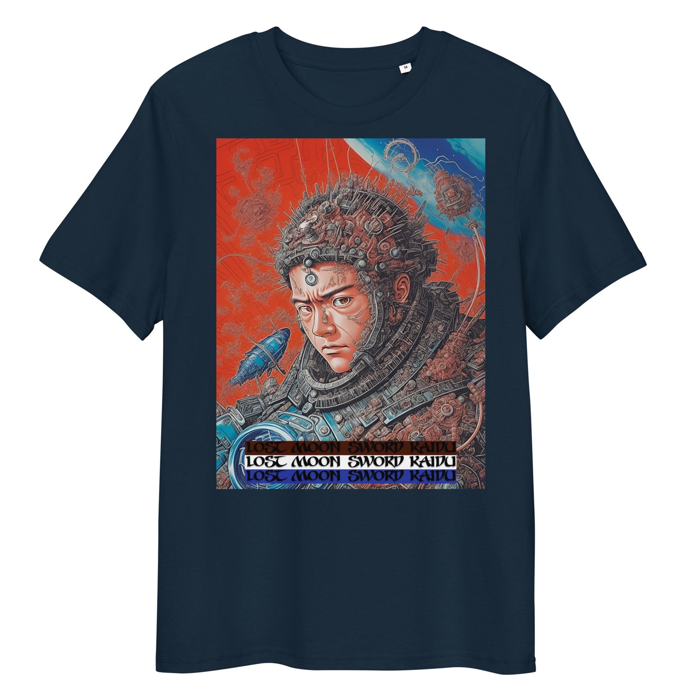 Unisex organic cotton t-shirt. Collection - Lost Moon Sword Kaidu, Design - ANDRBEL STUDIO