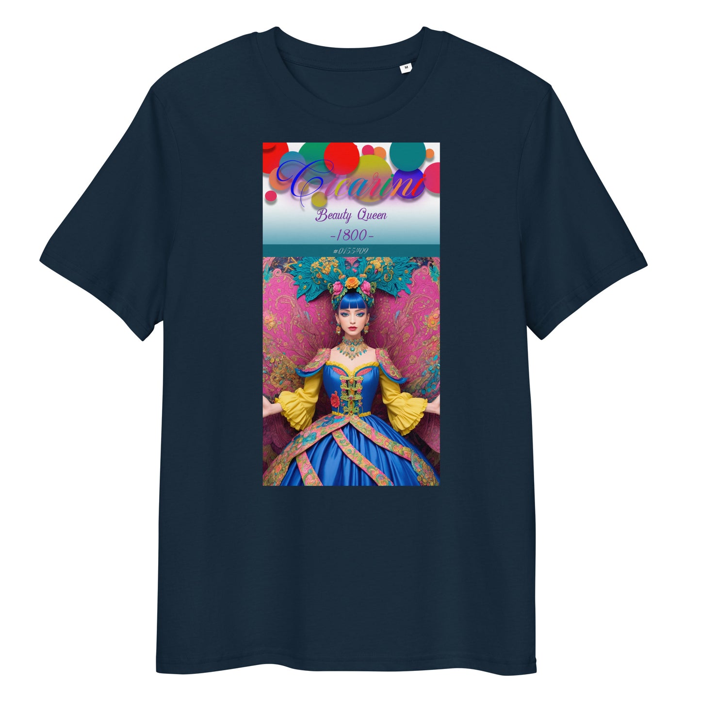 Unisex organic cotton t-shirt. Collection - Cicarini, Design - ANDRBEL STUDIO